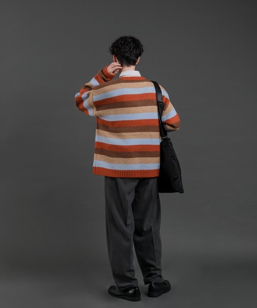 「MUHET」 長袖ニット MEDIUM ブラウン レディース_画像8