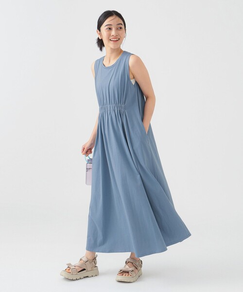 B：MING by BEAMS ワンピース 「NAVYS掲載 / 吸水速乾・接触冷感