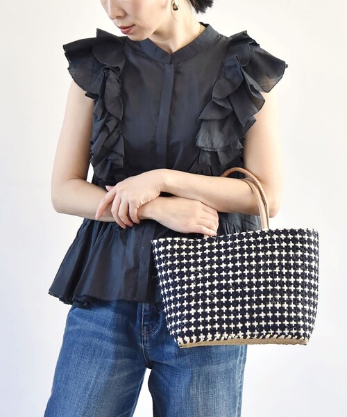 「quaranciel」 ノースリーブブラウス ONE SIZE ブラック レディース