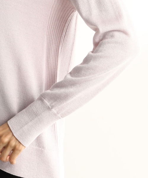 「A/C DESIGN BY ALPHA CUBIC」 長袖ニット LL レッド レディース_画像2