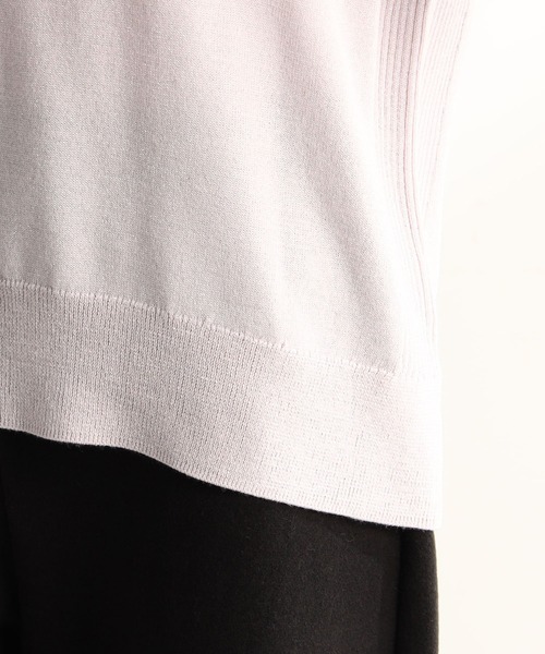 「A/C DESIGN BY ALPHA CUBIC」 長袖ニット LL レッド レディース_画像4