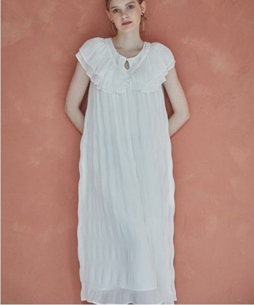 ERADIE（エラディエ） ワンピース Border Pleated Long one-piece