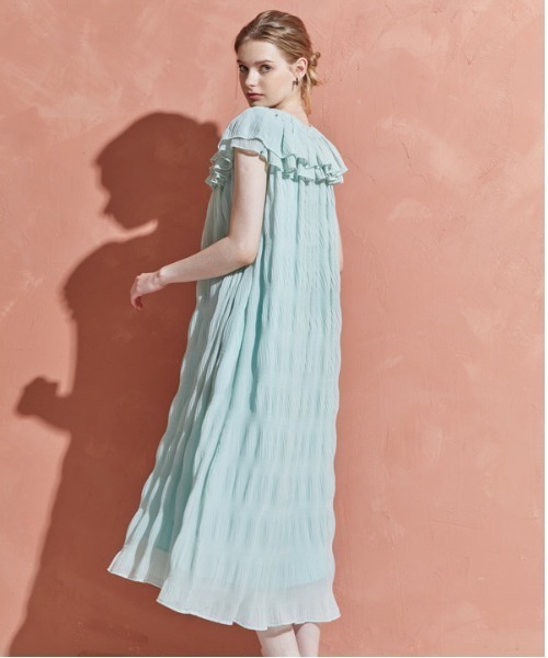 ERADIE（エラディエ） ワンピース Border Pleated Long one-piece
