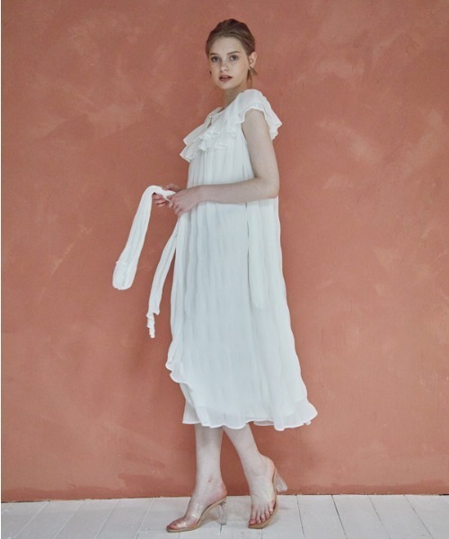 ERADIE（エラディエ） ワンピース Border Pleated Long one-piece