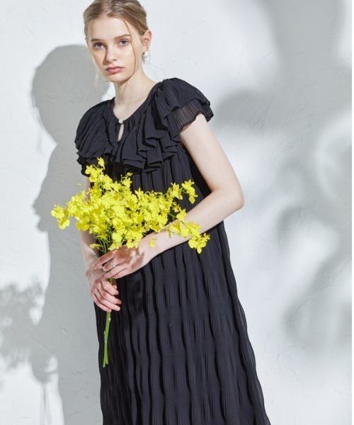 ERADIE（エラディエ） ワンピース Border Pleated Long one-piece