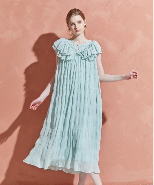 ERADIE（エラディエ） ワンピース Border Pleated Long one-piece