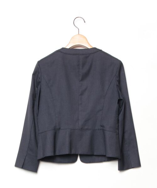 美品　23区 ノーカラージャケット　ネイビー　38 23区 「23区」 ノーカラージャケット 38 ネイビー レディース