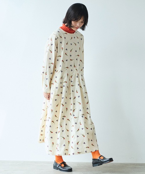 bulle de savon すずらん刺繍ワンピース bulle de savon ワンピース シュウメイギク刺繍 : ZOZOTOWN