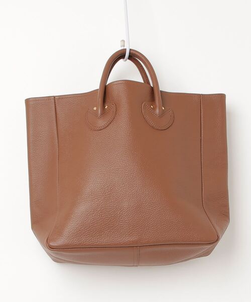 YOUNG & OLSEN ブラウン ハンドバッグ セール】YOUNG & OLSEN/ヤングアンドオルセン EMBOSSED LEATHER