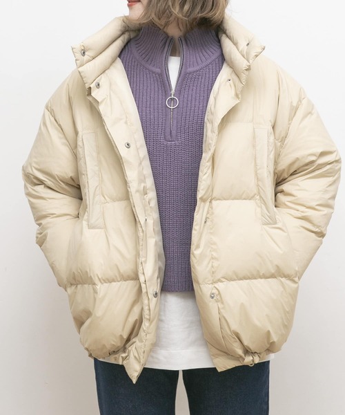 「UR Lab.」 ダウンジャケット FREE ブラック レディース_画像4