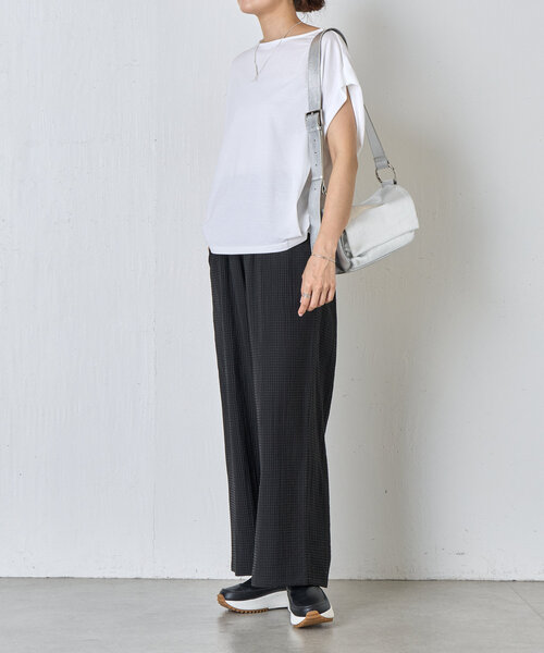 BEARDSLEY パンツ サッカーチェックバギーパンツ レディース