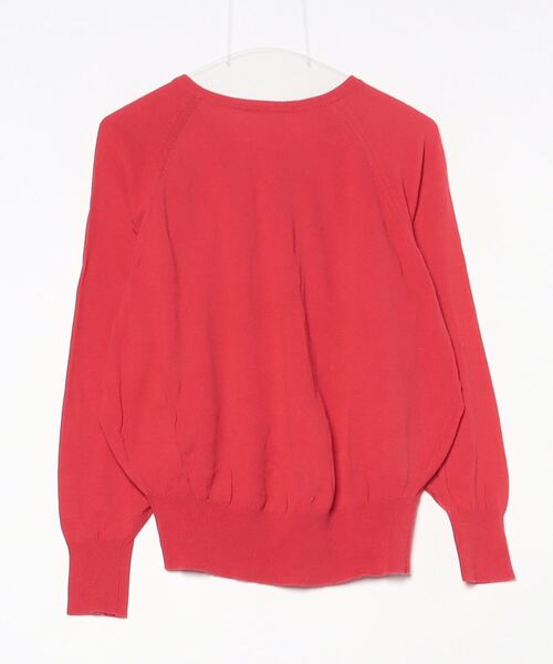 「niko and...」 ニットカーディガン LARGE レッド レディース