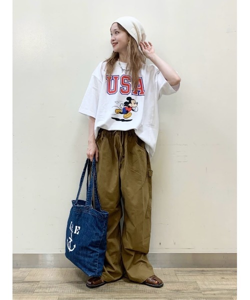 「Champion」 半袖Tシャツ L ホワイト メンズ