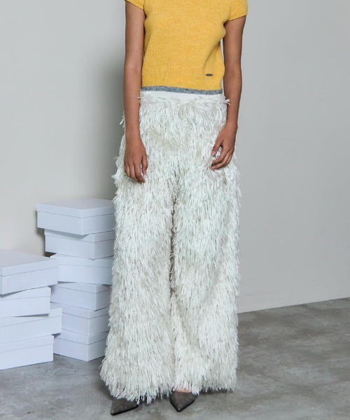 MAISON SPECIAL（メゾンスペシャル） パンツ Feather Pants/フェザー