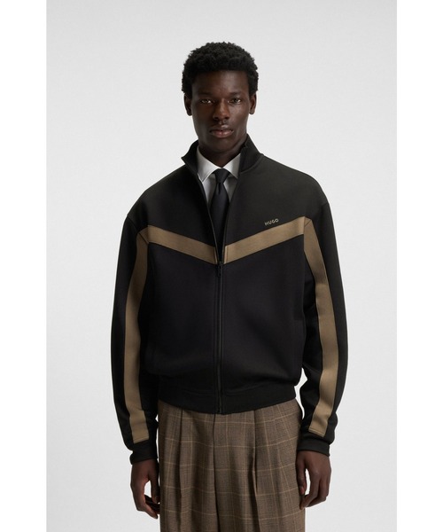 HUGO トレーナー スウェット リラックスフィット ジップアップ