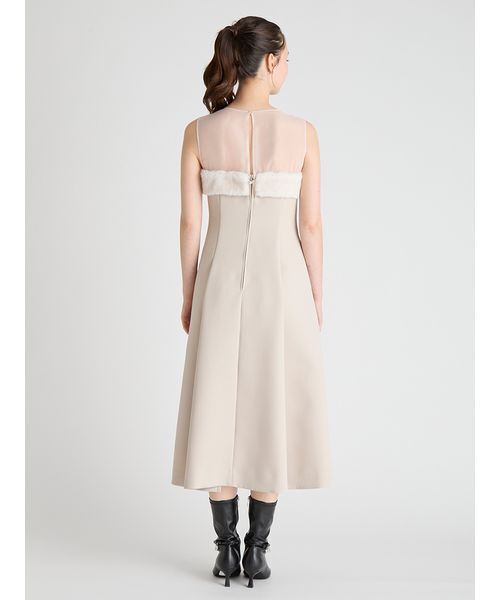 ドレス 「HANAE MORI×CELFORDコラボ」ファードッキングフィット＆フレアドレス_6