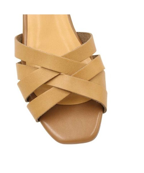 「MODE KAORI」 ヒールサンダル 24.5cm ブラック レディース_画像4