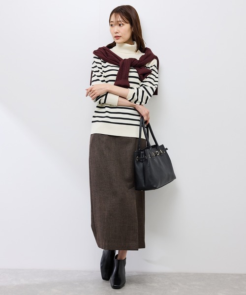 【ROPE' PICNIC】セットアップ　ツイードジャケット＋ツイードスカート ROPE' PICNIC（ロペ ピクニック） スカート スリートーンツイード