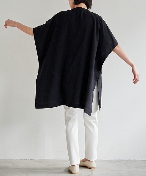 「for/c」 半袖ブラウス M ブラック レディース_画像5