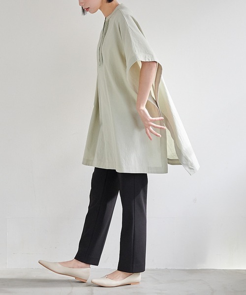 「for/c」 半袖ブラウス M ブラック レディース_画像9