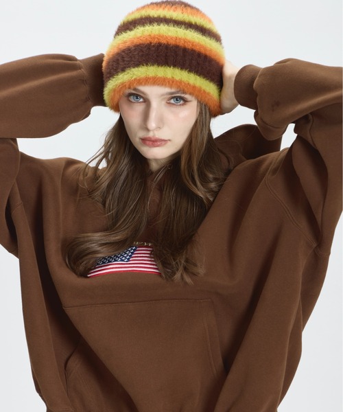BENUA ニット帽 ニットキャップ border beanie/ボーダービーニー