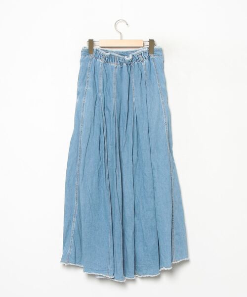 「blanc basque」 デニムスカート 36 ブルー レディース_画像2