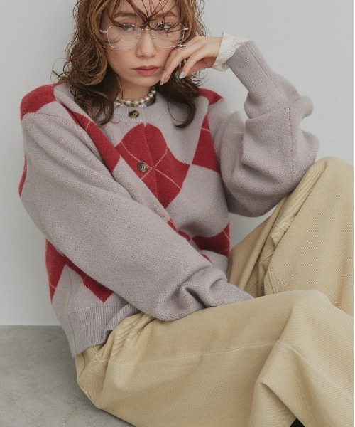 ad thie（アドティエ） ニット セーター アーガイル ニット