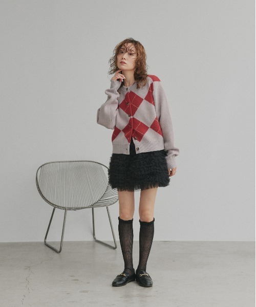 ad thie（アドティエ） ニット セーター アーガイル ニット