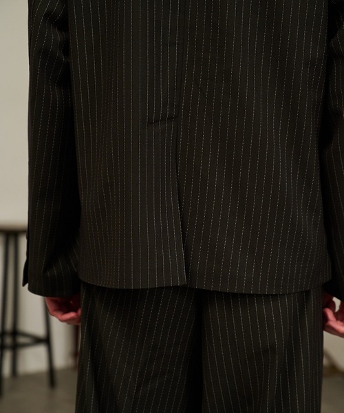 forte_forte ブラック テーラードジャケット Forte ジャケット テーラードジャケット Riveted Single Short Jacket