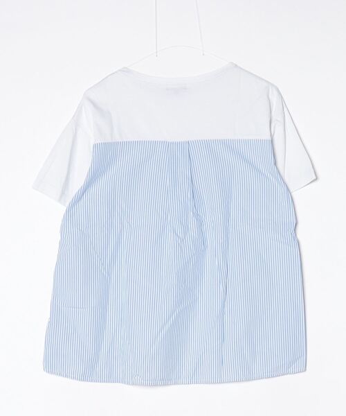 「INDIVI」 半袖カットソー 38 ホワイト レディースの画像2