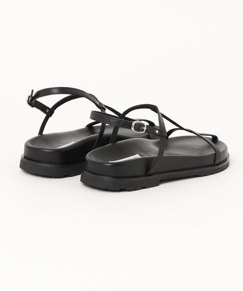 「Mode et Jacomo」 フラットサンダル 23.5cm ブラック レディース_画像2