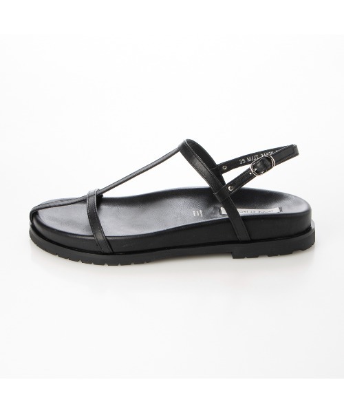 「Mode et Jacomo」 フラットサンダル 23.5cm ブラック レディース_画像5