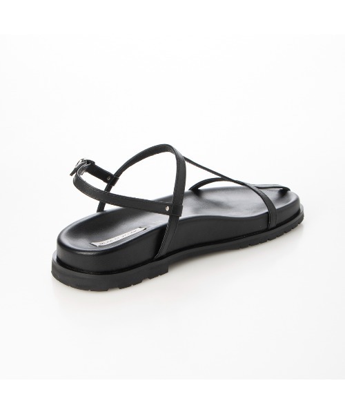 「Mode et Jacomo」 フラットサンダル 23.5cm ブラック レディース_画像6