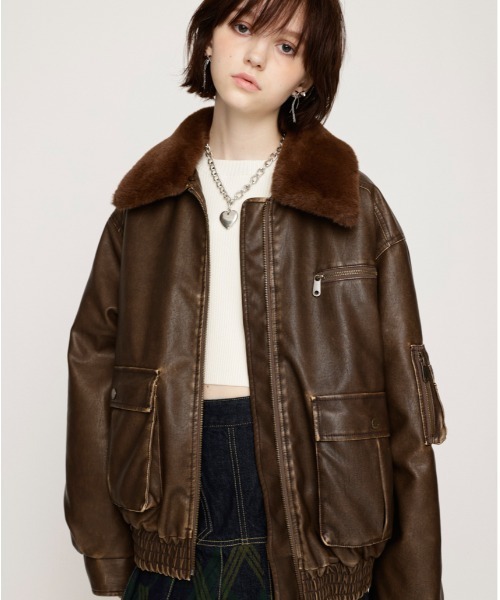 SLY（スライ） ブルゾン FREE ブラウン レディース : ZOZOTOWN Yahoo