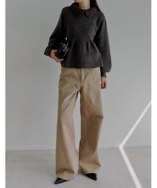 Re:EDIT（リエディ） ニット セーター 「2025AW COLLECTION」襟付き