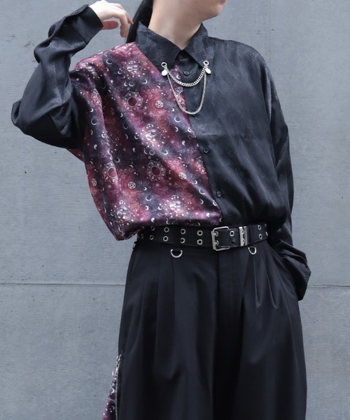 REZEN（リゼン） シャツ 陰陽師×占星配色シャツ メンズ : ZOZOTOWN