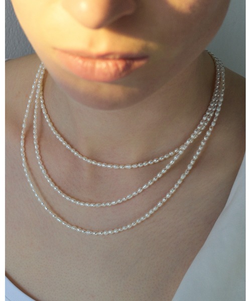 ネックレス 「les bonbon」blanc pearl ease necklace/ブラン パール イーズ ネックレス レディースの画像
