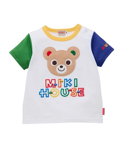 MIKI HOUSE（ミキハウス） tシャツ プッチー＆うさこ ロゴ刺繍半袖T