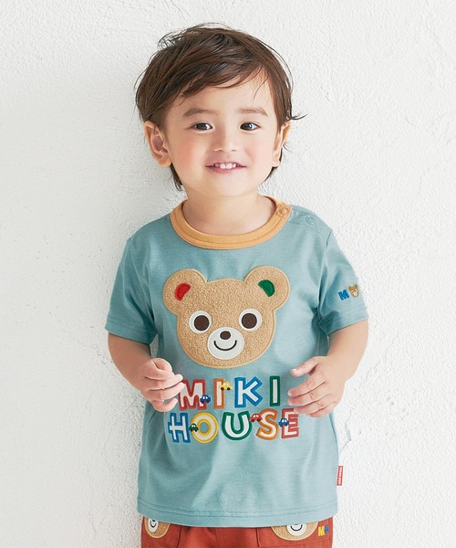 [売り切り価格‼️]新品未使用 ミキハウス うさこ半袖Tシャツ MIKI HOUSE（ミキハウス） tシャツ プッチー＆うさこ ロゴ刺繍半袖T