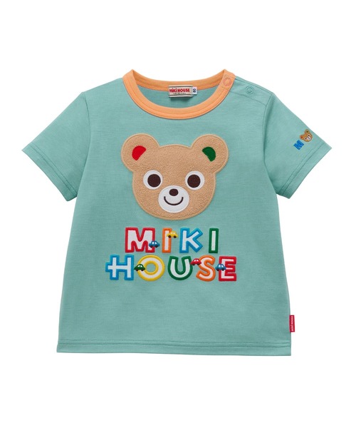 MIKI HOUSE（ミキハウス） tシャツ プッチー＆うさこ ロゴ刺繍半袖T