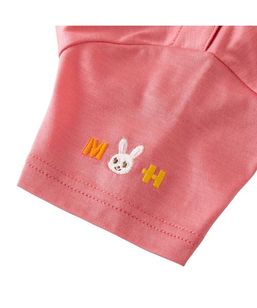 MIKI HOUSE（ミキハウス） tシャツ プッチー＆うさこ ロゴ刺繍半袖T