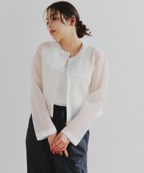 「Droite lautreamont」 ブルゾン M オフホワイト レディース_画像2