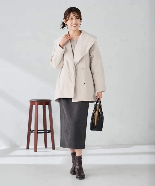 a.v.v（アー・ヴェ・ヴェ） ステンカラーコート コート ショールカラー