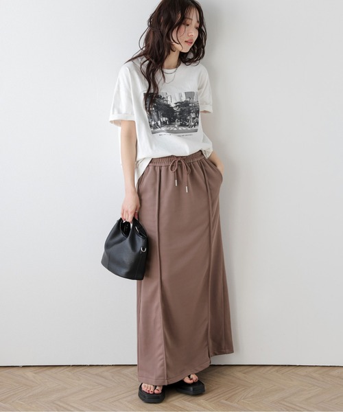 スカート スウェット切替ロングスカート : ZOZOTOWN Yahoo!店 - 通販