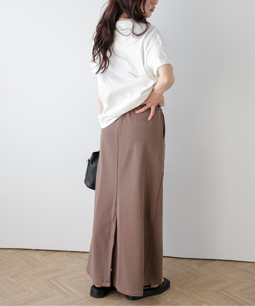ロング スカート スウェット切替ロングスカート : ZOZOTOWN Yahoo!店