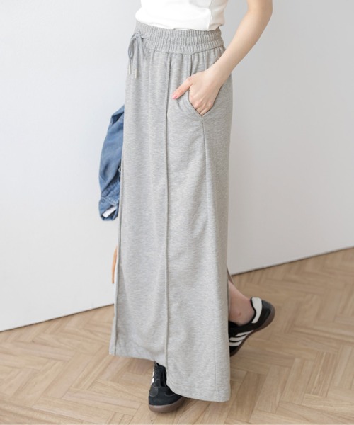 ロング スカート スウェット切替ロングスカート : ZOZOTOWN Yahoo!店