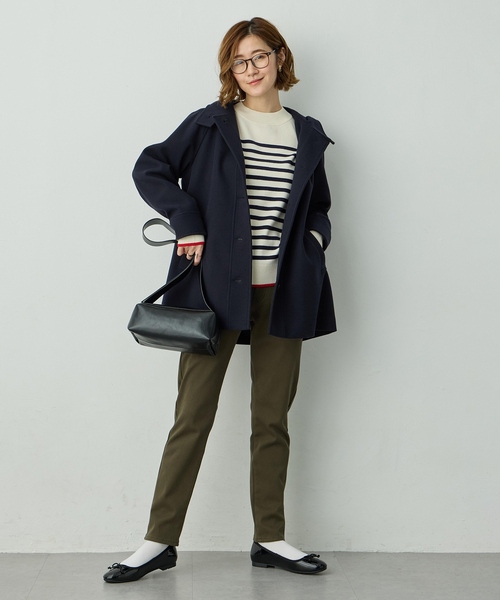 Petit Honfleur（プチオンフルール） コート アウター ウールライク