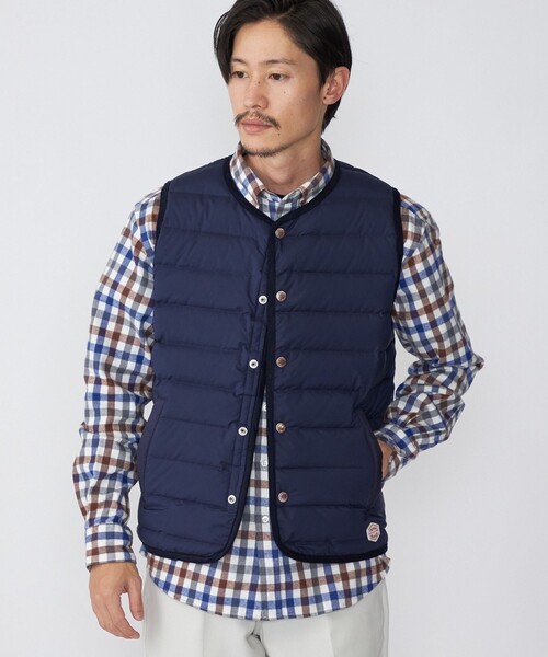 「Vincent et Mireille」 ダウンベスト 38 ネイビー メンズ_画像3