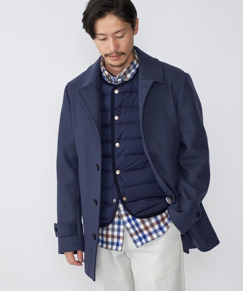 「Vincent et Mireille」 ダウンベスト 38 ネイビー メンズ_画像7