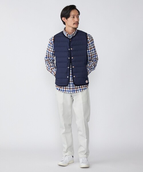 「Vincent et Mireille」 ダウンベスト 38 ネイビー メンズ_画像8